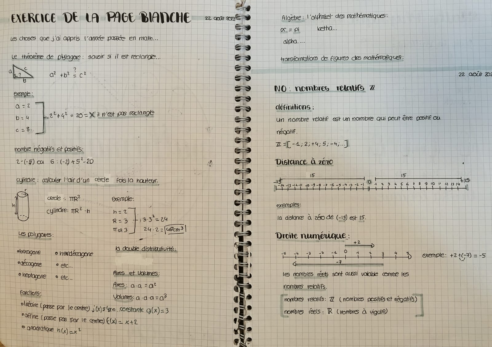 Cahier de Djamila — Exercice de la Page Blanche